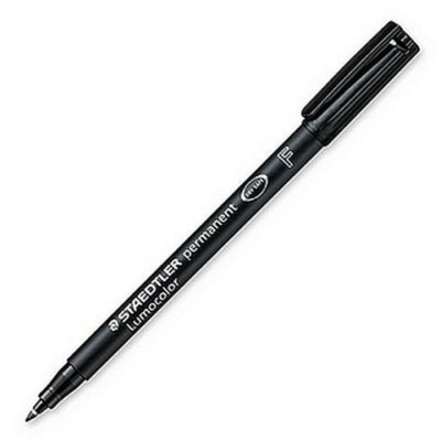 Marker permanent LUMOCOLOR 0.4mm Negru foto