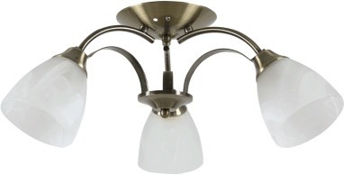 Lustra Ivory Alama+Alb 3xE27 60W foto