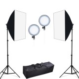 Cumpara ieftin Kit Lumina Continua ,LED softbox studio foto-video, 45w/ 5500K, Geanta Transport, Set Profesional pentru Sedinta Foto, EJ PRODUCTS