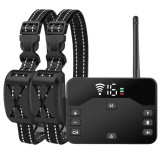 Gard electric fara fir pentru caini incapatanati, sistem de retinere a limitelor animalelor de companie, zgarda cu soc reincarcabil, IP67, raza reglab