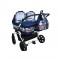 Carucior gemeni PJ Stroller 2 in 1 Flowers