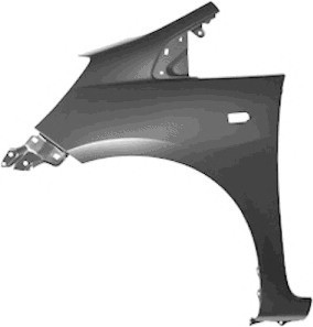 Aripa fata Honda Jazz (Ge), 10.2008-01.2011, partea Dreapta, cu gaura pentru semnalizare, 60211TF0J00ZZ, 383702 foto