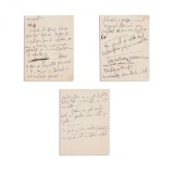 Emil Cioran, ?Regretul in Italia: ca nu po?i fi poet in fiecare clipa- ?i ca, in fond, nu e?ti niciodata?, trei file manuscris