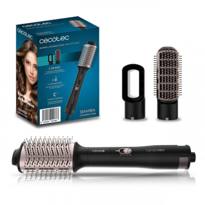 Set perie electrica fixa Cecotec CeramicCare 3in1 Styler, Uscator, 1200 W, 3 trepte de caldura, 2 viteze foto