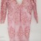 ROCHIE DEOSEBITA OKAZII SPECIALE, MARIME M(38),APLICATII MANUALE PERLE,DANTELA