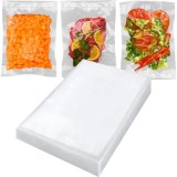 Set de 50 de Pungi de Vidat Transparente, Contact Alimentar, Folie Zimțată, 20x30 cm, Greutate 617g