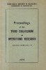 Proceedings of the Third Colloquium on Operations Research, Cluj-Napoca, October 20-21, 1978