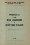 Proceedings of the Third Colloquium on Operations Research, Cluj-Napoca, October 20-21, 1978