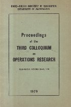 Proceedings of the Third Colloquium on Operations Research, Cluj-Napoca, October 20-21, 1978 foto