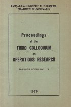 Proceedings of the Third Colloquium on Operations Research, Cluj-Napoca, October 20-21, 1978