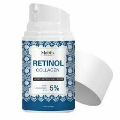 Crema de fata Mabox Retinol &amp;amp;amp; Collagen Retinol (Vitmaina A) Colagen Acid Hialuronic 5% Unt de Shea Aloe Vera Ulei de Jojoba Tocoferol (Vitamina E) foto