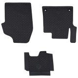 vidaXL Covor pentru mașină 3 pcs Negru TPE 42029106