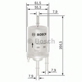 Filtru combustibil VW GOLF VI (5K1) (2008 - 2013) BOSCH F 026 403 013