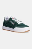 Reebok Classic sneakers din piele intoarsă Club C Megacourt culoarea verde, 100201245
