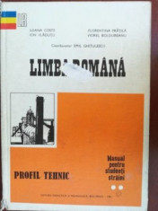 Limba romana manual pentru studenti straini Profil tehnic- Ileana Coste, Ion Vladutu foto