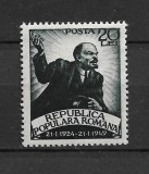 ROMANIA 1949 - A 25-A COMEMORARE A MORTII LUI V.I.LENIN, DANTELAT,MNH - LP 250, Nestampilat