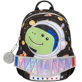Ghiozdan Mini Dear Friends, dimensiune 26 x 20 x 15 cm, motiv Astro Dino, Tiger
