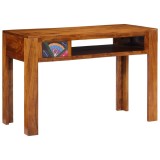 Birou Lemn Masiv Acacia 110x50x73 cm Maro vidaXL Birou Calculator Scris Modern