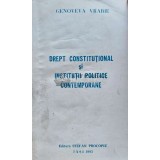 Drept constitutional si institutii politice contemporane - 1992 - Genoveva Vrabie (N184)