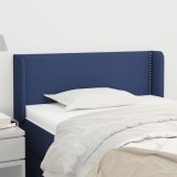 Gossi tablie de pat cu aripioare albastru 103x16x78/88 cm textil