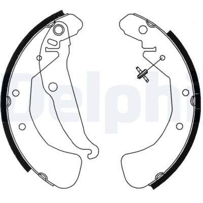 DELPHI LS1829 Set saboti frana foto
