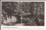 Carte Postala veche Romania - Baile Herculane - Pod peste Cerna , Circulata