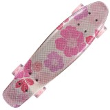 Cumpara ieftin Penny Board Flowers 22, Abec-7, PU, Aluminium Truck, Action One, Roz