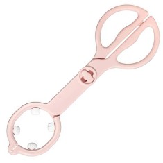 Cleste pentru biberoane sau suzete, antiderapant, rezistent la caldura, forma ergonomica, roz, TPU 1 Variabil Sustinere Roz 0 l 9-12 luni Plastic
