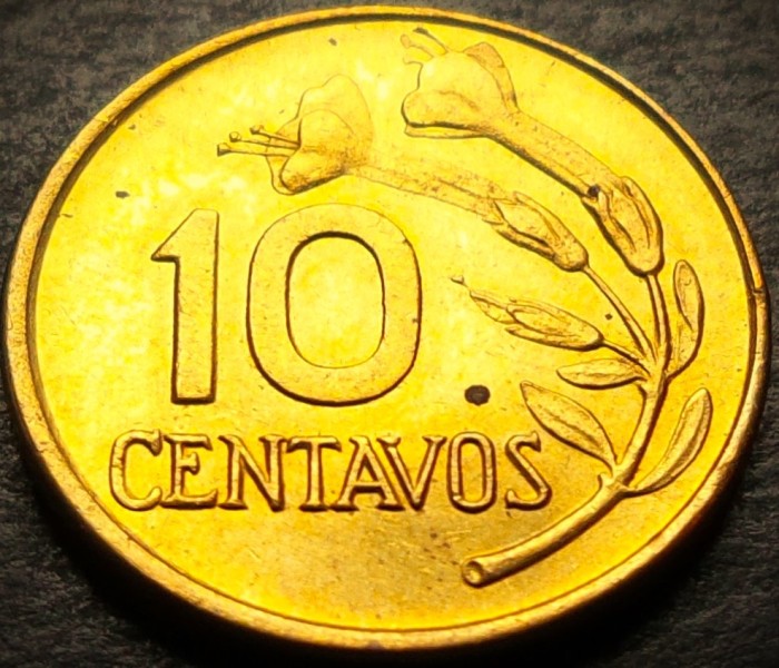 Moneda exotica 10 CENTAVOS - PERU, anul 1974 * cod 4278 = A.UNC