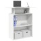 vidaXL Birou de recepție alb 100x40x104 cm din lemn prelucrat 859051