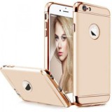 Husa iPhone 6 Plus/6S Plus MyStyle Elegance Luxury 3in1 Auriu - Protectie Completa, Anti-Zgarieturi