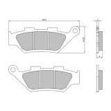 Set placute frana fata Benelli Imperiale 40 (19-21) - Leoncino 500 (20-23) - TRK 502 X (18-23) - TRK 702 X (23) (RMS)