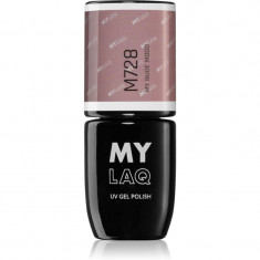 MYLAQ UV Gel Polish lac de unghii sub forma de gel culoare My Nude Mood 5 ml