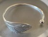 Brățară argint delicată 925 sterling marcată, reglabilă, 14 g , elegantă, stare foarte bună, nouă, nefolosită