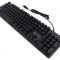 Tastatură USB Neagră-Verde 1,8m US Layout