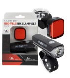 Set Lumini Bicicleta Falcon Eye DuoVelo FBS0113 Reincarcabile USB-C