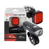 Set Lumini Bicicleta Falcon Eye DuoVelo FBS0113 Reincarcabile USB-C