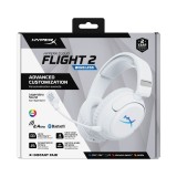 Cumpara ieftin Casti Gaming Head-band HyperX Cloud Flight 2, Wireless, Alb