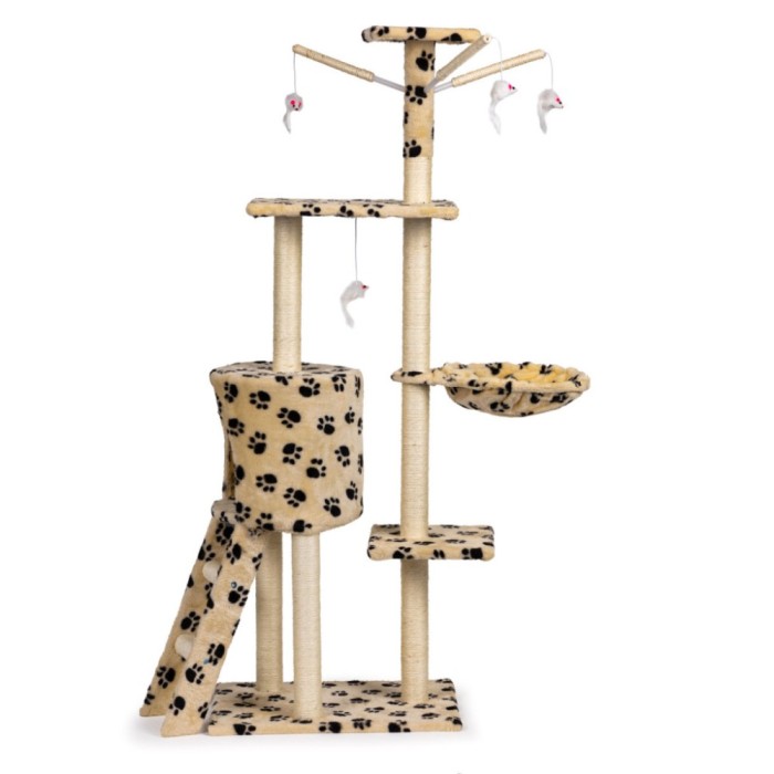 Macska kapar&oacute;fa 138 cm b&eacute;zs
