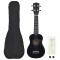 Set ukulele Soprano pentru copii, cu husă, negru, 23&quot;