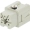 Conector HDC Inserturi Contact Mamă 5 4 PE 10A