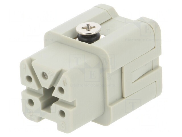 Conector HDC Inserturi Contact Mamă 5 4 PE 10A