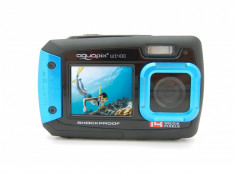 Camera Foto Subacvatica AquaPix W1400 Active, 20 MPx, Dustproof, Shockproof, Albastru (Dual Display, Pentru Selfie-uri Sub Apa) foto