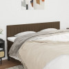 VidaXL Tăblii de pat, 2 buc, maro &icirc;nchis, 100x5x78/88 cm, textil
