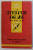 LA LITTERATURE ANGLAISE par RENE LALOU , 1964