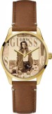 Cumpara ieftin Ceas Dama Guess G ICON GW0290L1, Inox 36mm, Curea Piele, Quartz, Analog, Rezistent Apa