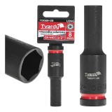 Cheie tubulara de impact lunga in 6 puncte 1 / 2&quot;, 8 mm, Cr-Mo, Tvardy T00211-08