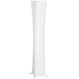 HOMCOM Lampă de Podea Modernă cu &Icirc;ntrerupător de Picior, din Oțel și Plastic, 25x25x129 cm, Alb și Argintiu | Aosom Romania