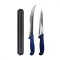 Set profesional de macelarie, 2 cutite otel carbon, injunghiat, transat, degresat, suport magnetic