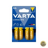 Baterie Varta Longlife 4106 AA / LR6 Set 4 bucati